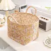 Pastoral Style Fabric Storage Basket Stackable Washable Sundries Storage Organizer Foldable Underwear Debris Organizing Frame 3