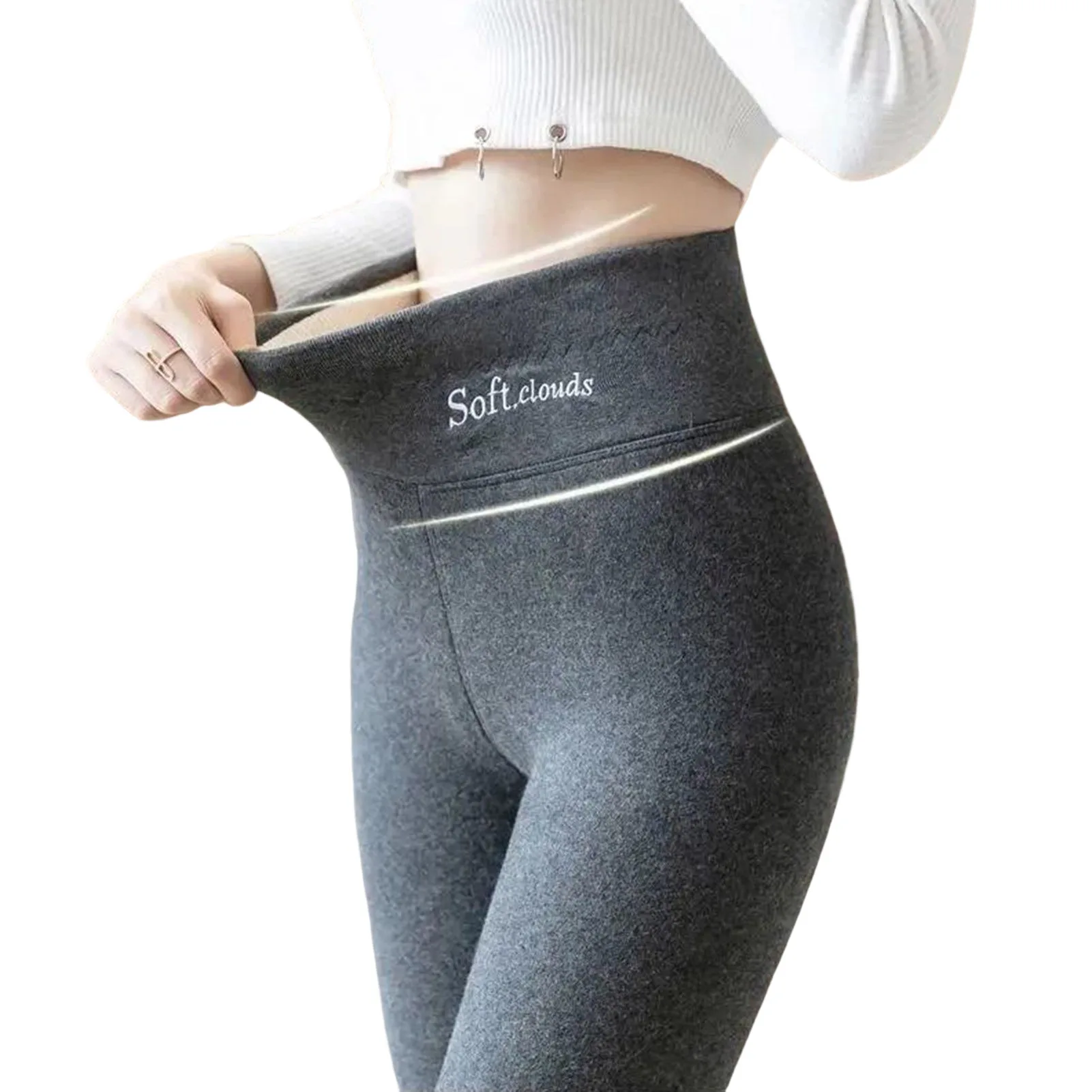

Woman Thicken Lambwool Leggings Shape the Figure Anti-itch Material for Female Everyday Exercise