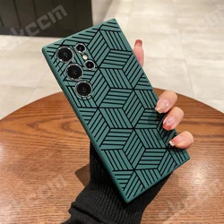 Custodia per telefono con motivo geometrico chic