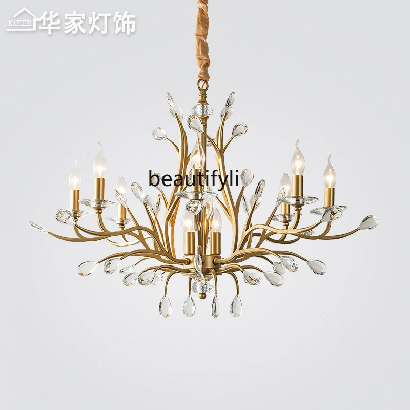 

CXH Lamp in the Living Room Restaurant Crystal Lamp Light Luxury Creative Art Simple Decorative Bedroom Lamps