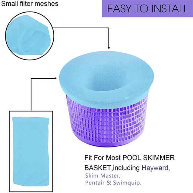 Medence Skimmer Zokni Háztartás Tökéletes Megtakarítók Nylon Háló Kialakítás Szűrők Kosarak Skimmerek Úszómedence Tiszta Ellátás - Image 3