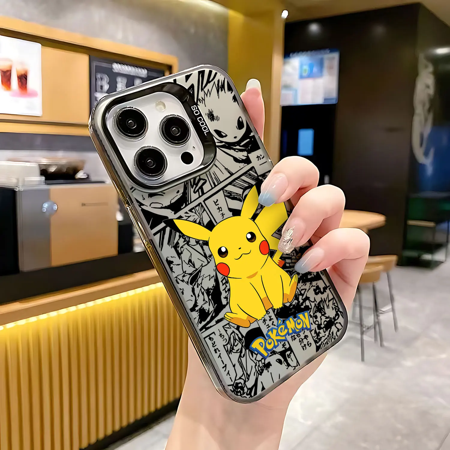 thumbnail image 1 of Funda de teléfono de Anime a prueba de golpes para iPhone, carcasa trasera mate de caramelo para iPhone 15, 14, 13, 12, 11 Pro Max, X, XR, XSMAX, 8, 7 Plus, 1 of 5