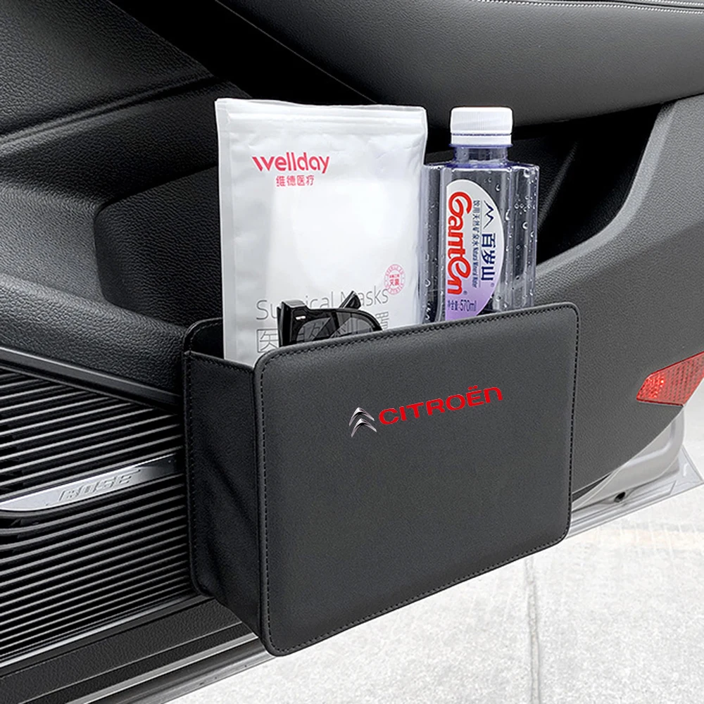 Car Trash Can Collapsible LeakProof Storage Bag Backseat with Garbage Bag For Citroen C1 C2 C3
