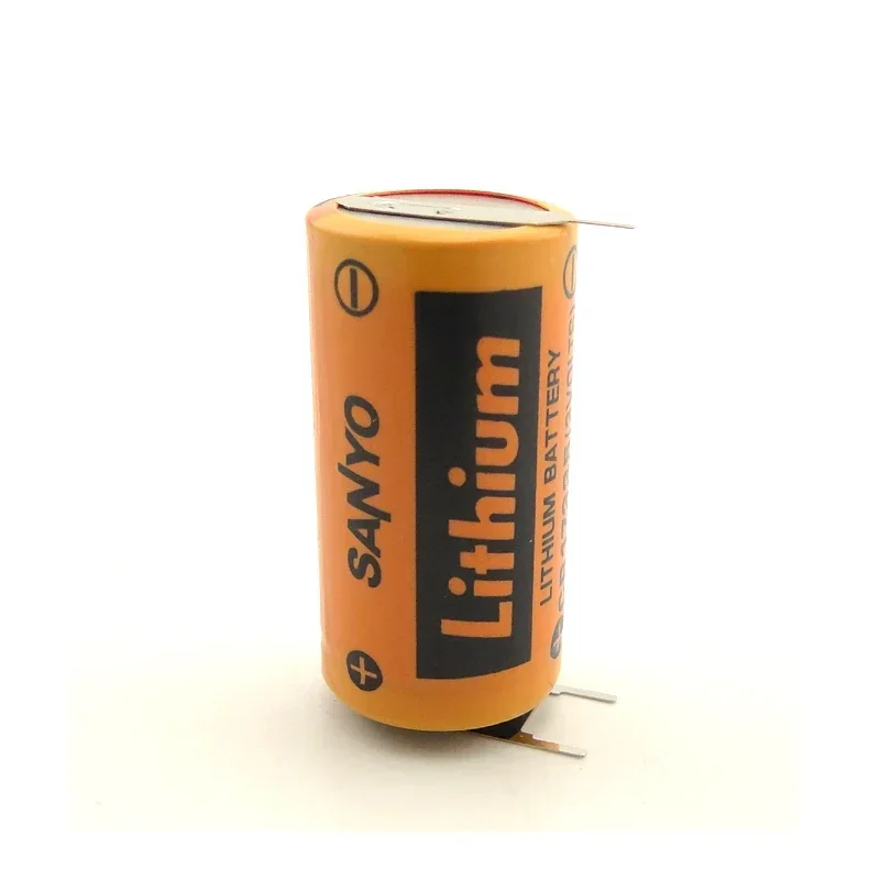 2xJapan Primary Dry cell CR17335 3V PLC CNC CMOS Data Chip Backup Battery for Repair Saab PLC power +2P-1P disposable battery