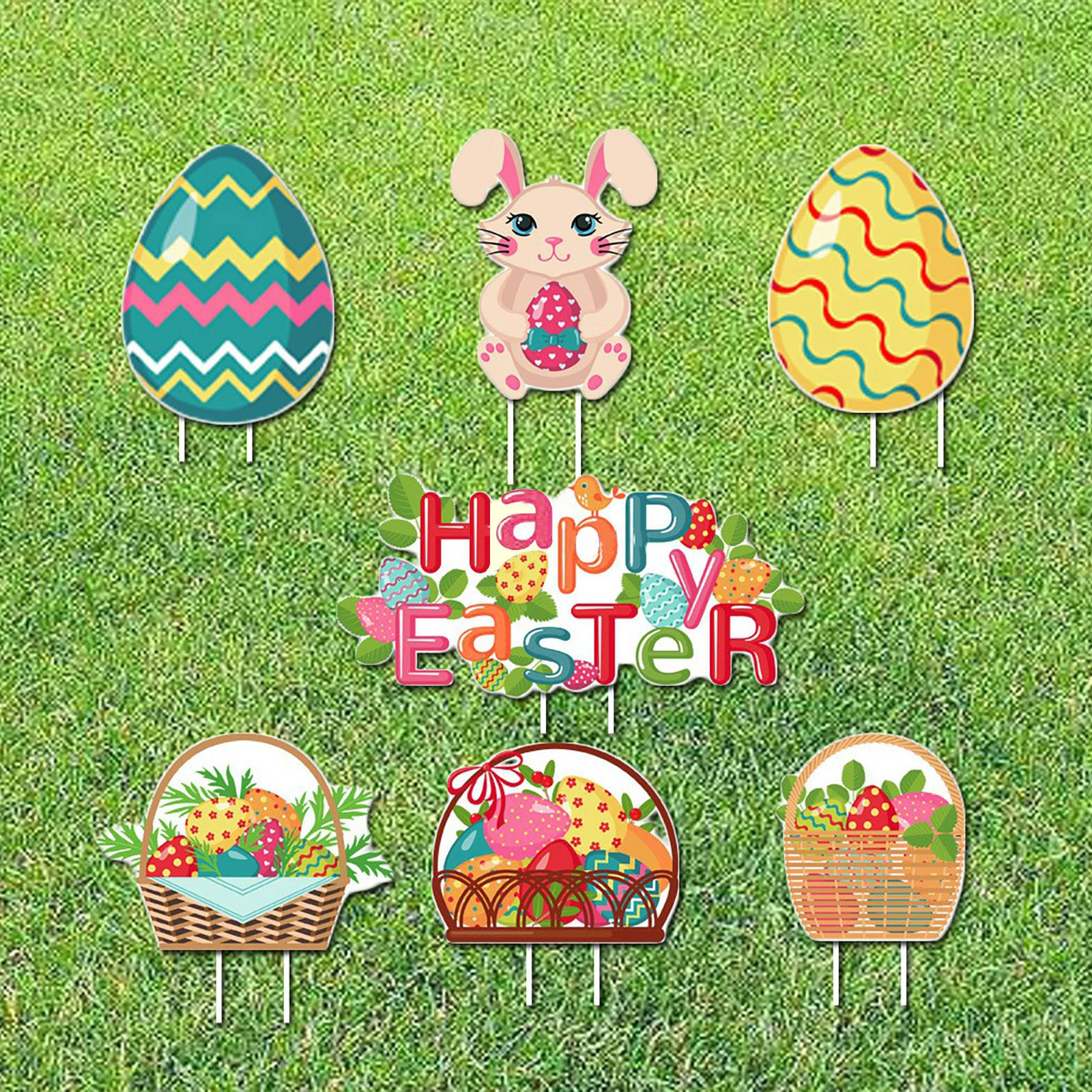 1pcs Easter Outdoor Signs 人気新品