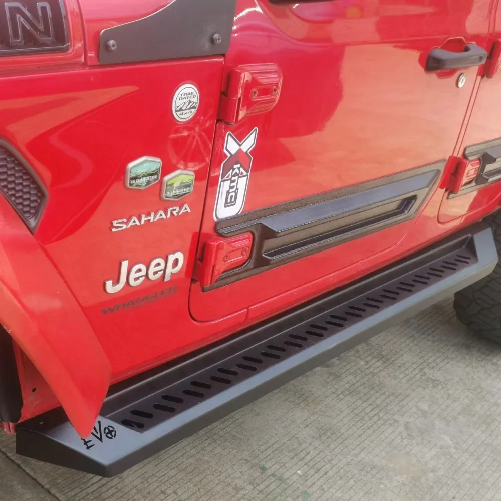 JL1240 running board side step black for jeep for wrangler JL for EVO style custom