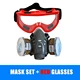 Mask Red Glasses