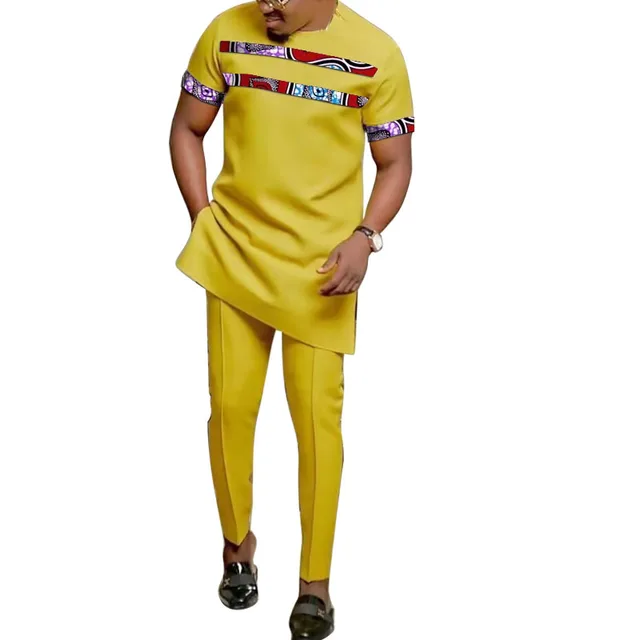 Olamide 2 Piece Short Sleeve Dashiki Outfit