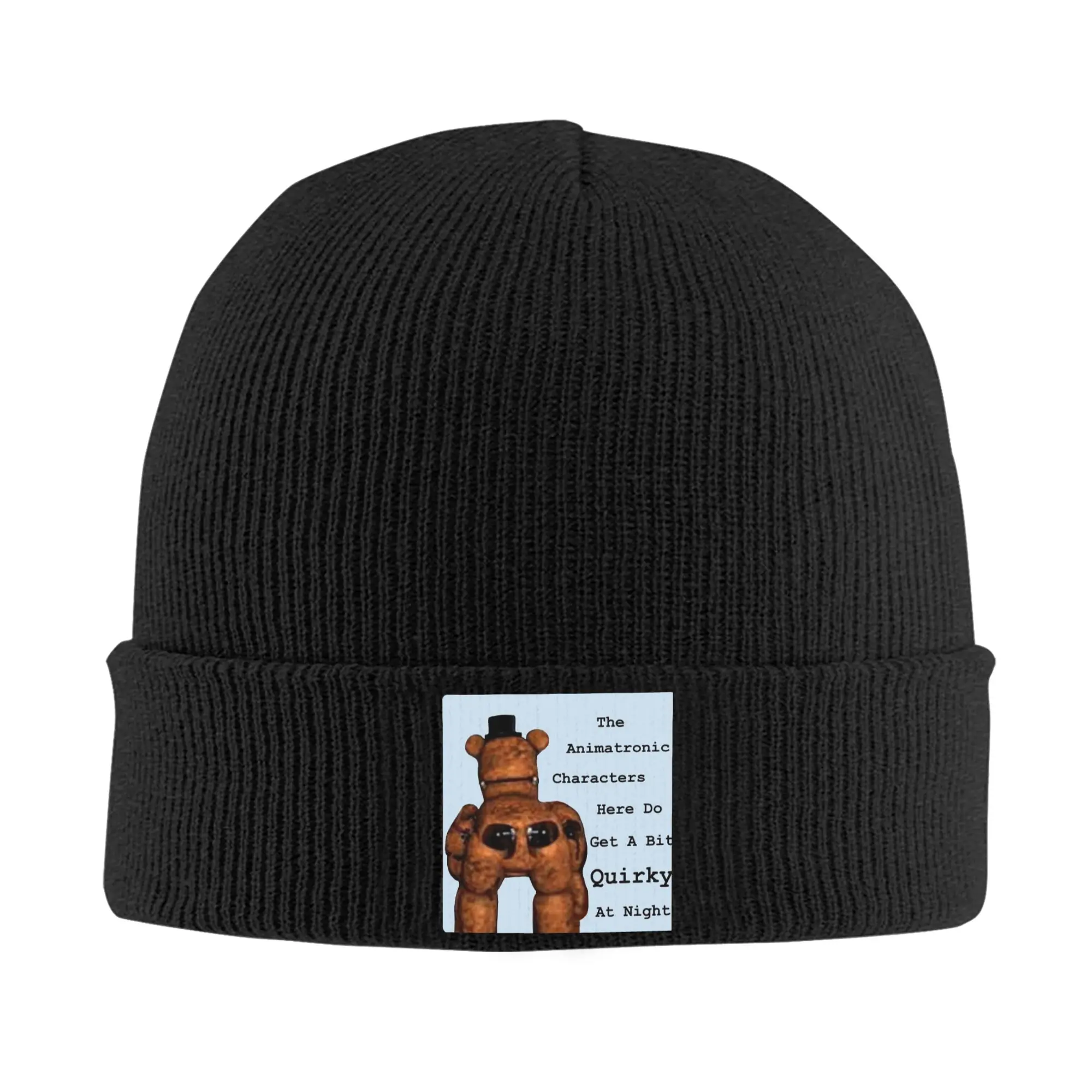 FNAF Freddy's Unisex Winter Knit Beanie - Warm Fashion Cap