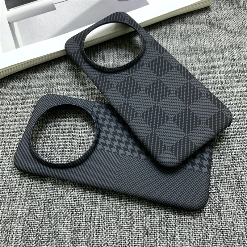 Carbon Fibre Pattern Protective Phone Case - Hard PC Back Cover Shell Bumper