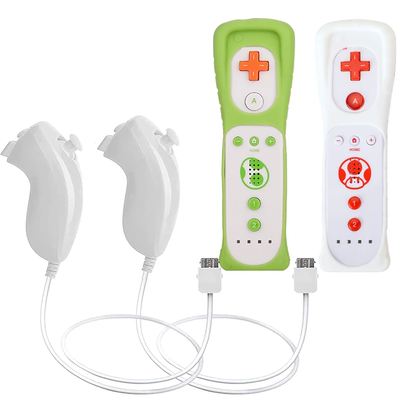 値下げ！ Ｗii 本体 コントローラー４個 ヌンチャク モーションプラス付き Amazon | OSTENT 2 in 1 リモコン モーションプラス + ヌンチャク内蔵