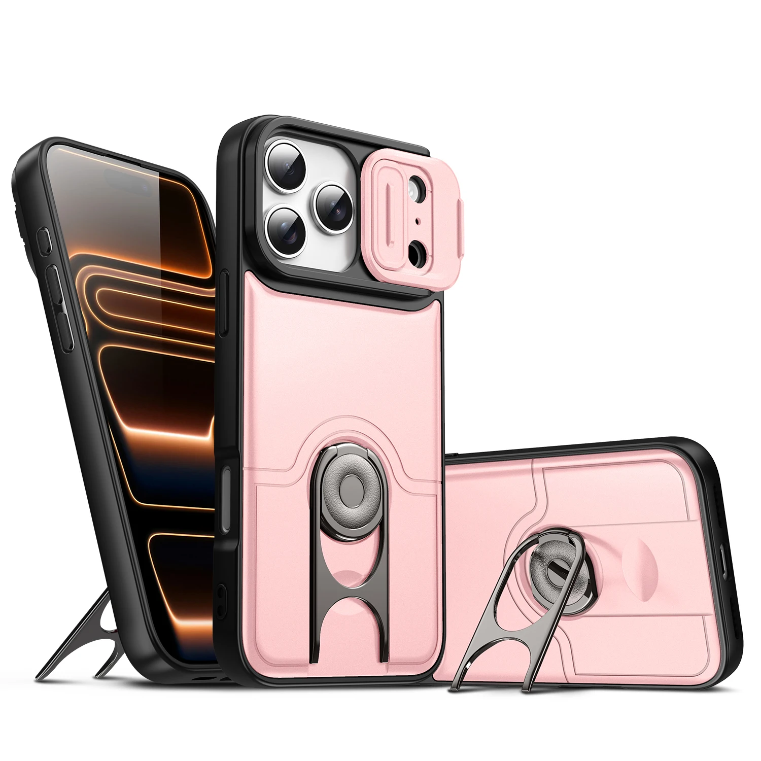 Premium Heavy-Duty Rugged Armor Bracket Slide Camera Protection Case Cover