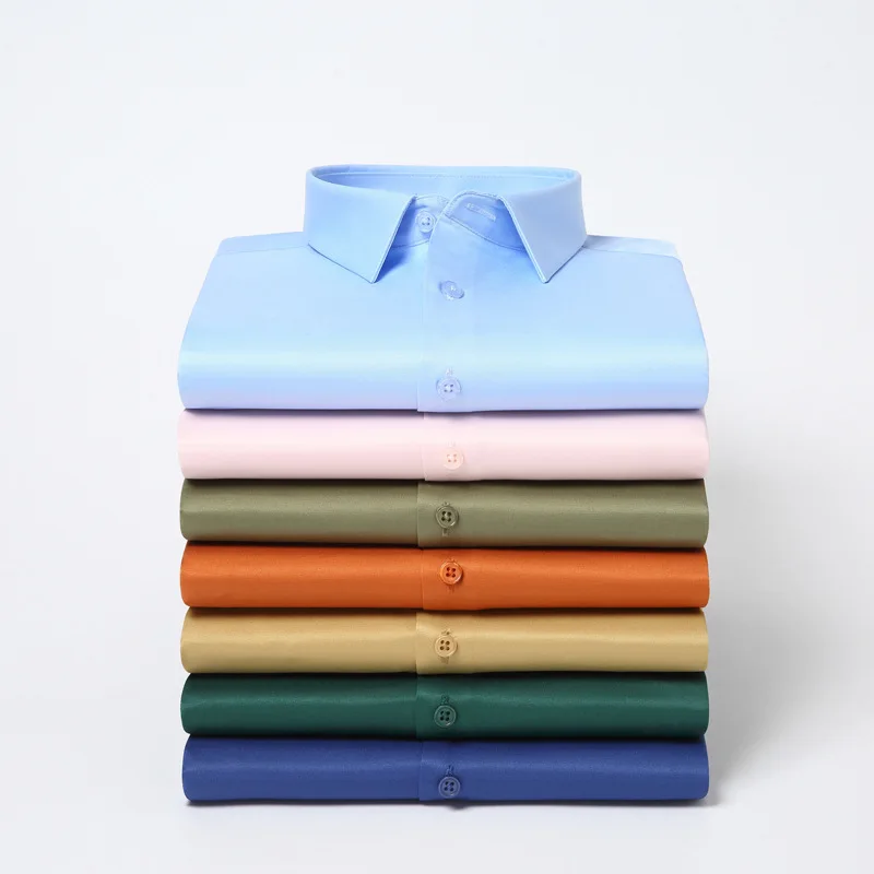Men Shirts Long Sleeve Dress Shirts Male Slim Social Business Casual Shirt S-6XL dress shirts men casual shirts