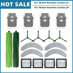 Enhanced Vacuum Replacement Parts Kit with Main Brush, Side Brush, HEPA Filter, Mop Cloth, and Dust Bag (Set B)
