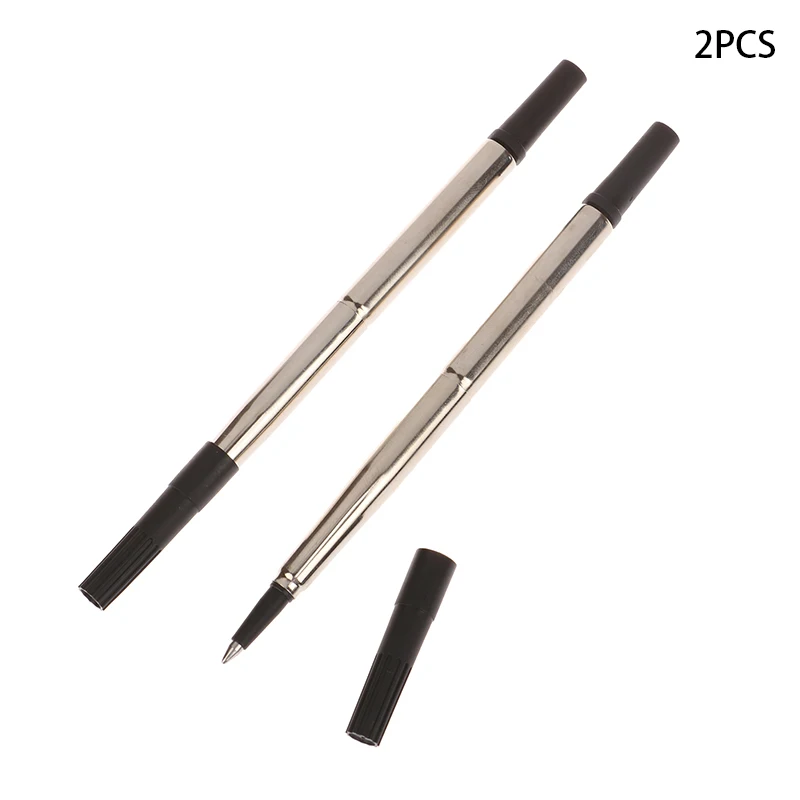 Multifunction Ballpoint Pen Plastic Ball Joint Pen 2 PCS Blue Ink Parker Style Standard 0.5/0.7mm Ballpoint Pen Refills Nib Medium Push Action Rotary Universal Metal Pen Refill