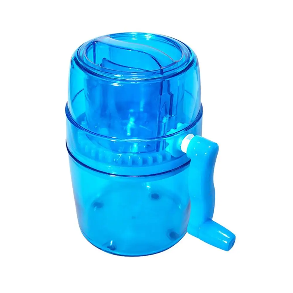 Snow Cone Smoothie Ice Block Making Machine Ice Shaver Handle Crusher Manual Multifunction Portable Slush Maker Home