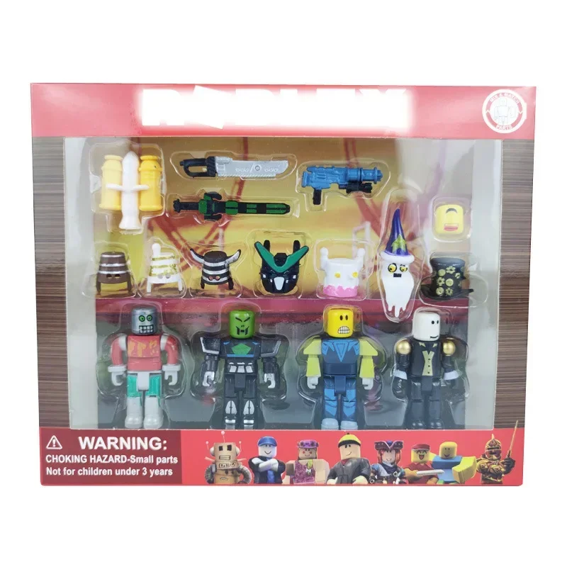 New Virtual World Roblox Doll Game Peripheral Hand Model Toy Virtual World Building Blocks Doll Decoration Stuffed Animal Patung 5