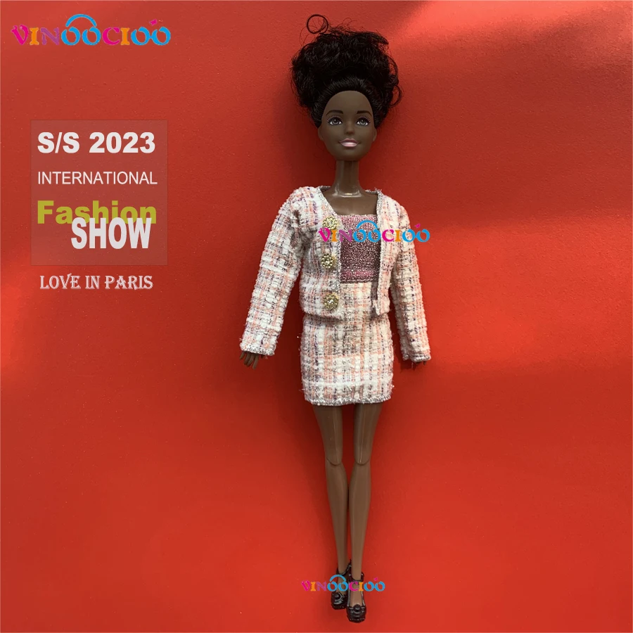 12inch American African Black Girl Doll 30cm Doll Joints Moveable Baby Doll Toy Gift for Child Kids 5