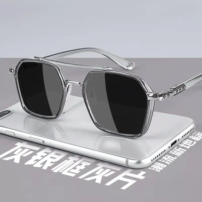 Night Vision Glasses Polarized Sunglasses Steampunk Sunglasses Clip On Sunglasses Sunglasses Clips Semi Rimless Sunglasses Sports Sunglasses Glass Frames Trend Sunglasses For Men Professional Day Night Driver Sunglasses UV400 Retro Luxury Design Glasses vintage