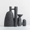 TingKe Wabi Sabi Style Ceramic Vase, H-Shaped Decoration, Home and Hotel, Creative Birthday Gift, Housewarming 4
