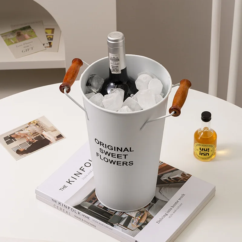 Storage Bucket Bar Ice Bucket Container Wine Champagne Beer Chiller Garden Plants Flower Vase Multi Functional Storage