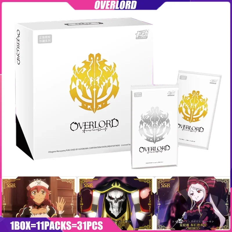

OVERLORD Cards KADONG&MediaLink Anime Figure Playing Cards Booster Box Games Mistery Box Toys Birthday Gifts for Boys and Girls