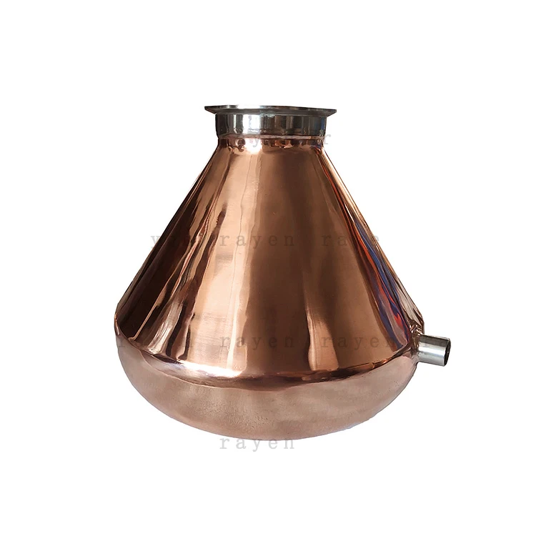 

Red Copper Onion Head Alcohol Distiller Fittings Stiller Helmet