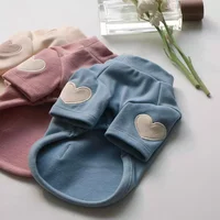 Amour hiver chaud chien vêtements chemise de Base mignon amour ours Teddy Yorkshire à capuche chat animal de compagnie vêtements chauds concepteur chiot vêtements 4