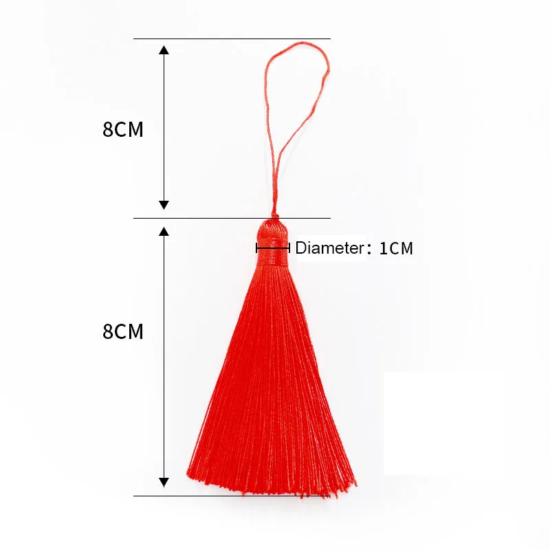 Tassel fringe tassel decoration tassel accessories mini tassels bookmark tassels silky floss tassels leather tassels fluorescent tassels 5pcs 8cm colorful tassel fringe for DIY crafts and jewelry making spike polyester ice silk bookmark key chain tassels
