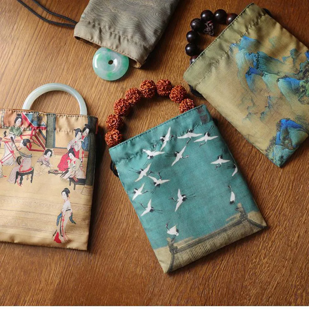 

Gold Velvet Drawstring Gift Bag Jewelry Pouch Candy Bags Present Package Retro Small Coin Purses for Wedding Party Favors