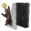 12Pcs/set Garden Anti-Cat Prickle Mat Cat Scat Mat with Ground Spikes and Cable Ties Keep Cat Dog Away Digging Repellent Mat 2
