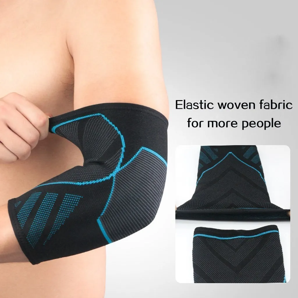 WOSWEIR-2 PCS Compression Elbow Support Pads Elastic Brace for Men Women Basketball Volleyball Fitness Protector Arm Sleeves