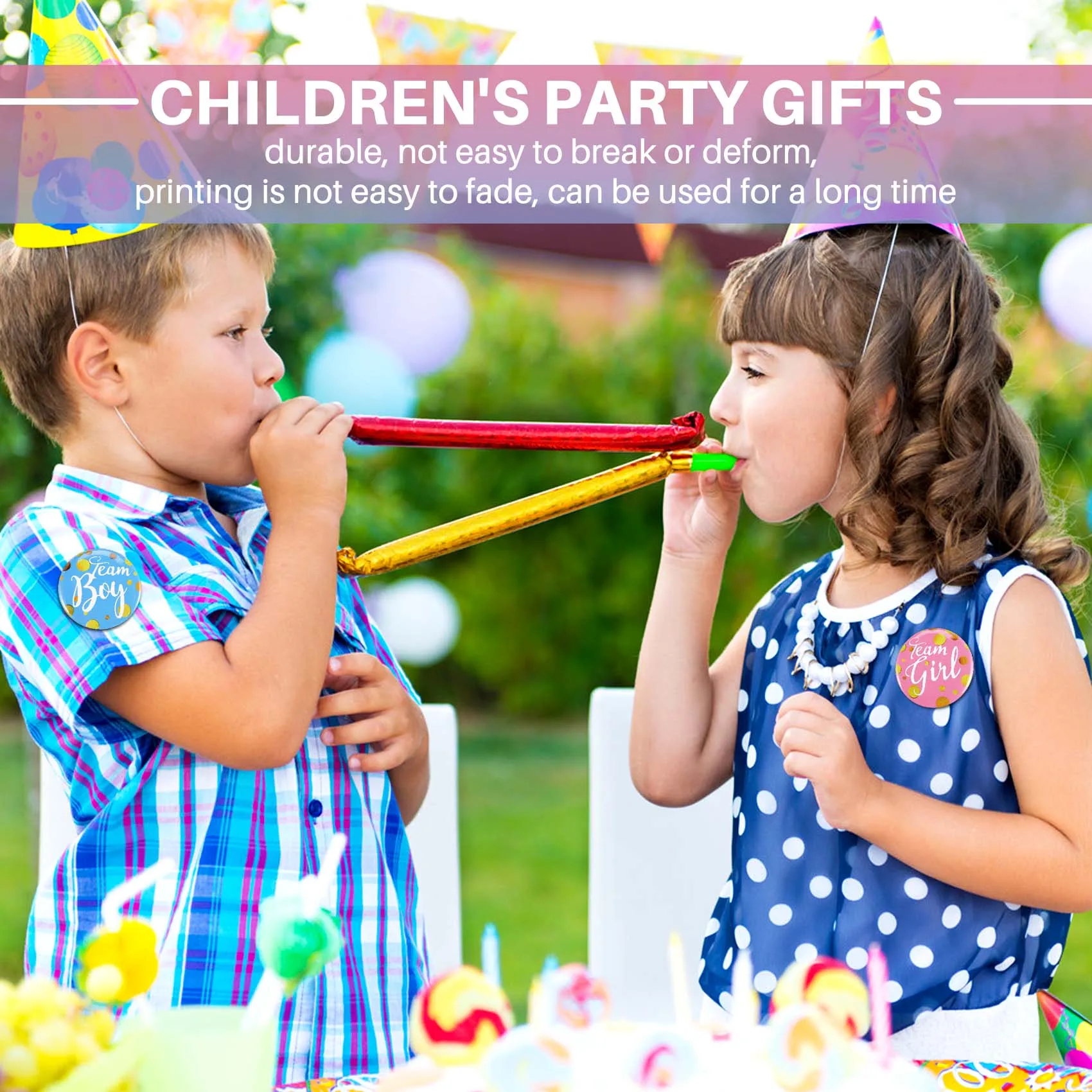 

60-Piece Gender Display Pin Boy and Team Girl Button Pin Baby Shower Button Pink Button for Baby Party Party Supplies