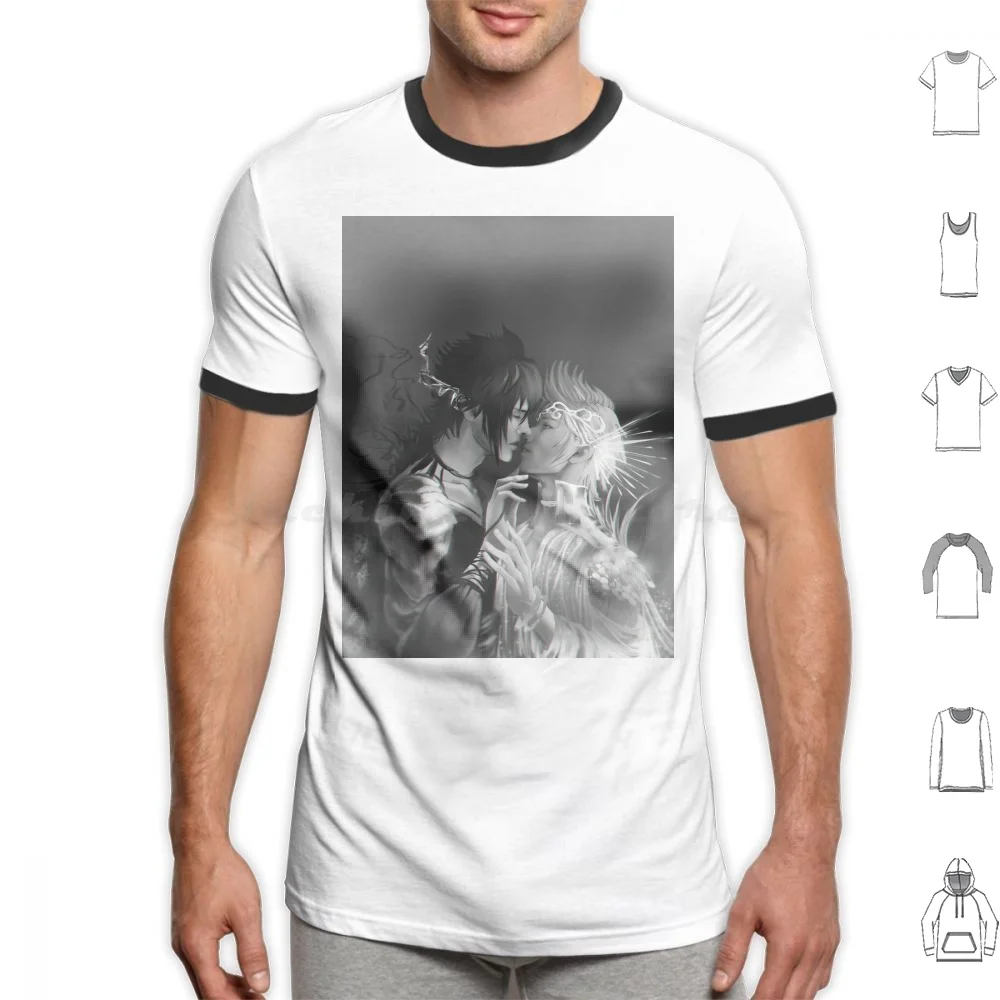 Dream Kisses T Shirt Cotone Uomo Donna Stampa Fai Da Te Ffxv Ff15 Final Fantasy Xv Final Fantasy 15 Square Enix Prompto Nottis Promptis