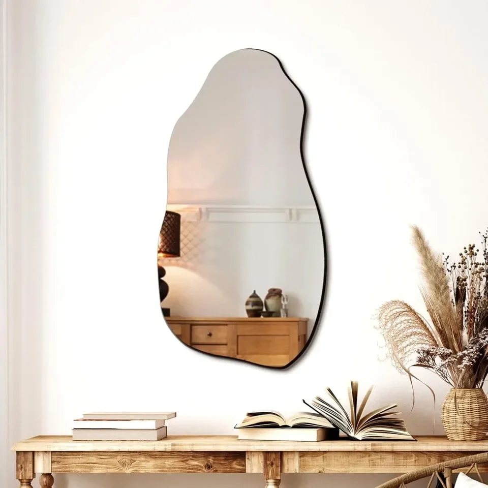 Modern Asymmetrical Decorative Wall Mirror for Home