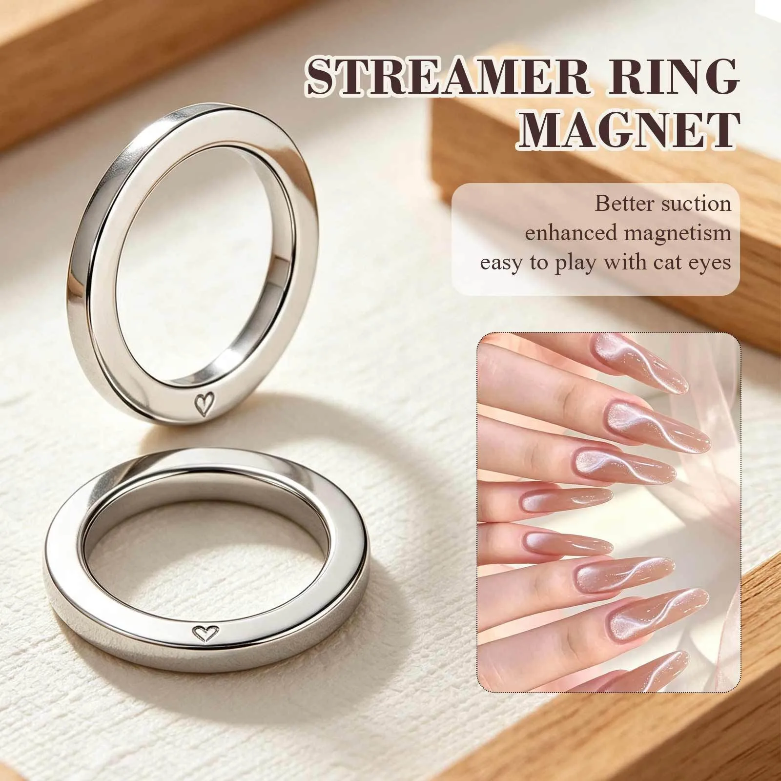 Circular Magnet Wand for Ribbon Nail Art – Easy-to-Use Manicure Accessory