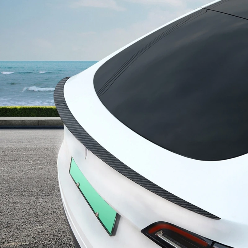

Lightweight Carbon Fiber Pattern Rear Wing Stylish ABS Rear Wing Stylish Vehicle Exterior Accessory for Model Y/3
