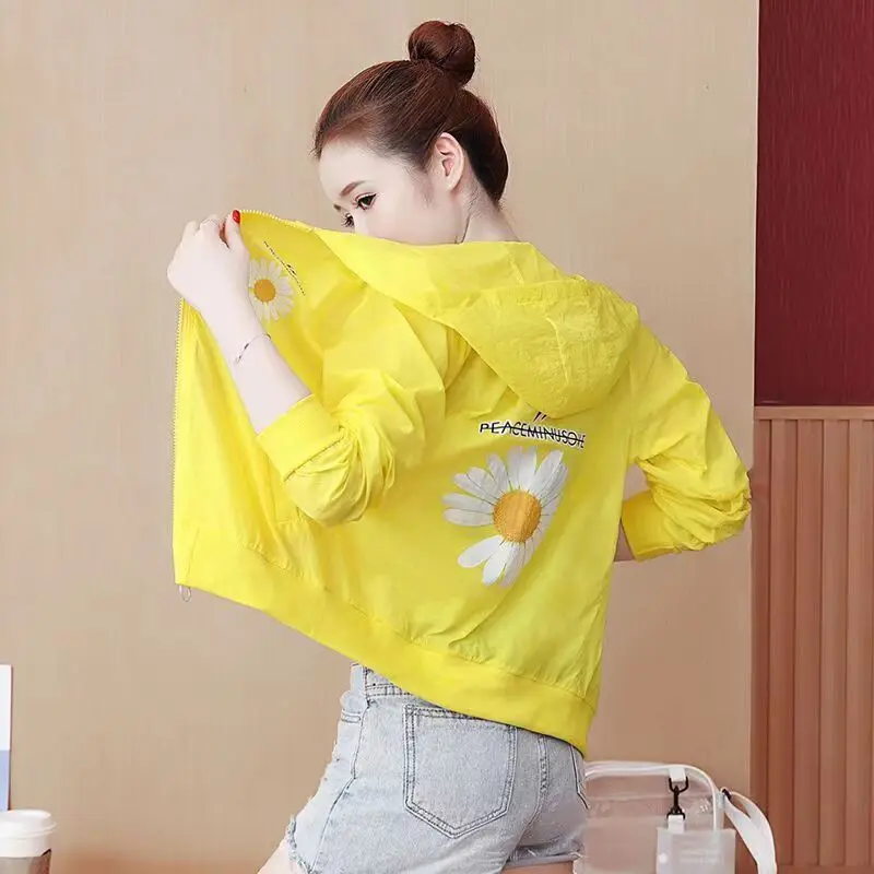 

Кардиган с принтом, женская одежда от солнца, весна-лето, бейсбольная куртка на молнии, ветровка, пальто, женская одежда 2024