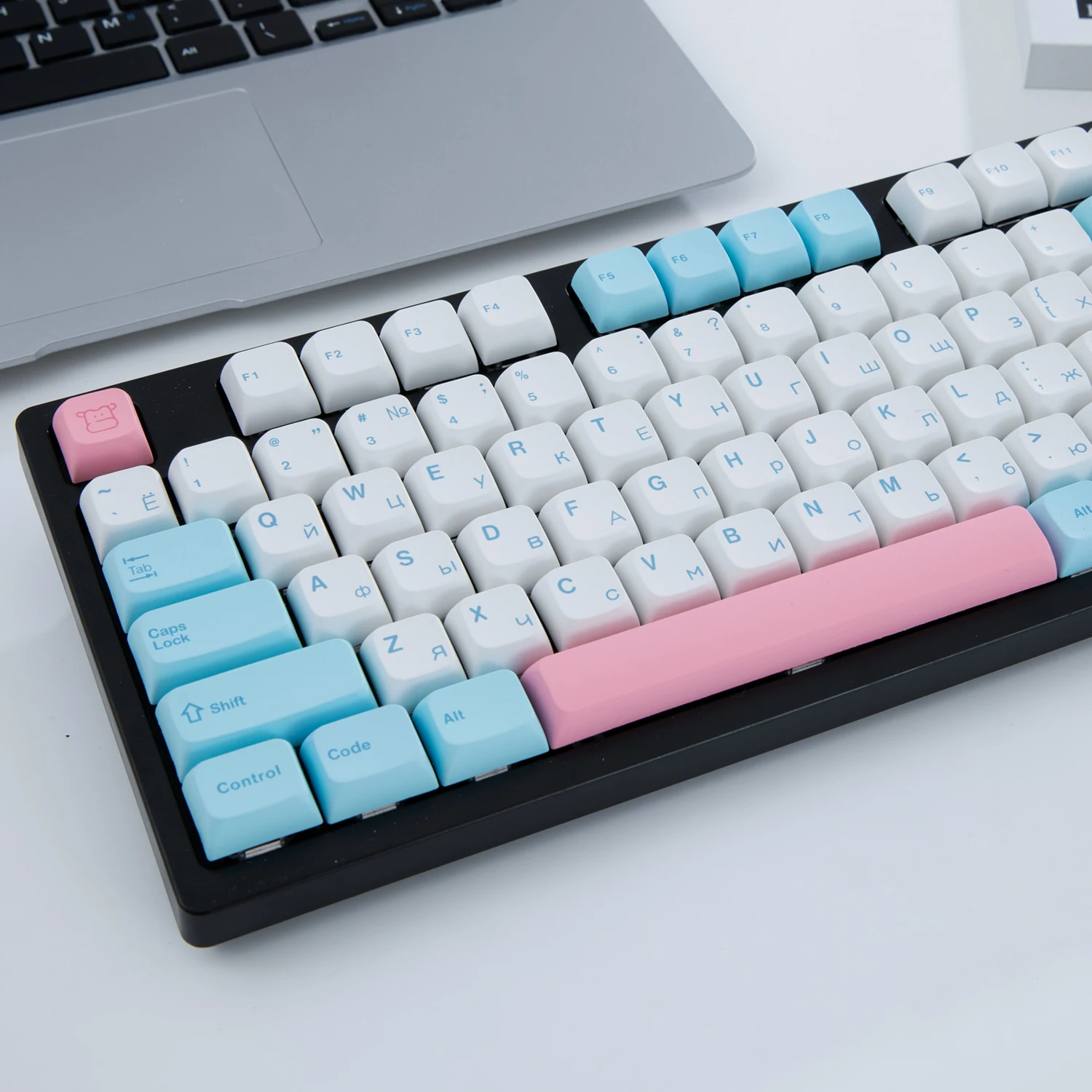 Maimooo-personalizado Leite Capa Keycaps para Cherry mx Switch Teclado Mecânico Russo e Inglês Pbt Keycap Dye-perfil Sub Xda - Imagem 2