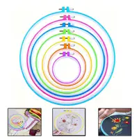 Plastic Embroidery Hoops for Cross Stitch & Needle Arts: 9.5cm, 12.7cm, 16.5cm, 20cm, 24.5cm, 27.5cm, 32cm