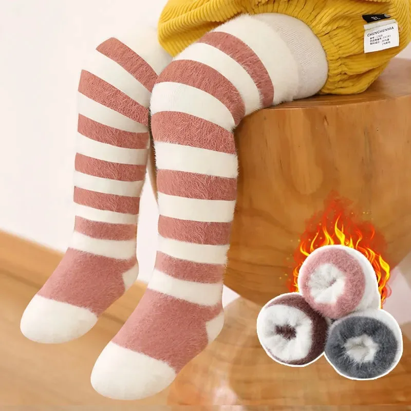 

Baby Winter Socks Thick Mink Cashmere Mid-calf Length Sock Newborn Baby Girls Boy Infant Toddler Leg Warmer 0-3Y