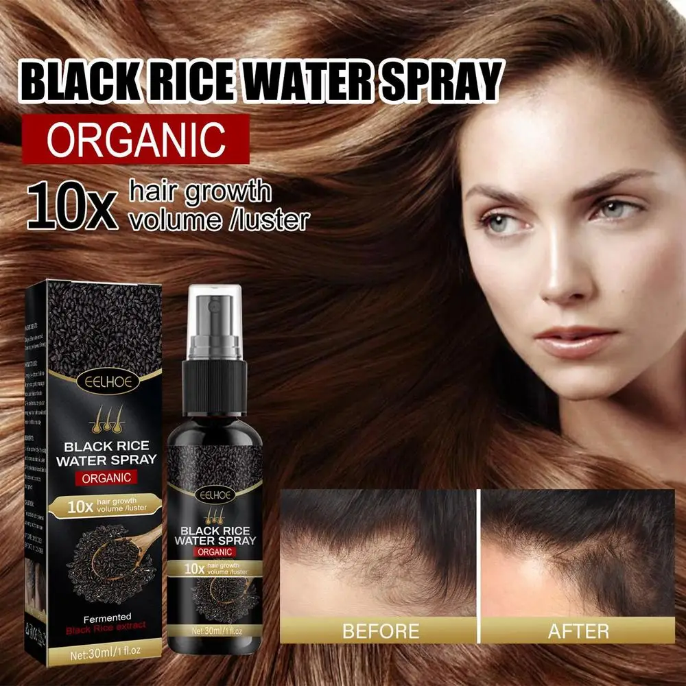 Description Picture 3 of itemBlack Rice Water Spray 30ml Hair Growth For Thicker Hair Organic Anti Hair Loss Fermented Rice Extract For Hair Growth