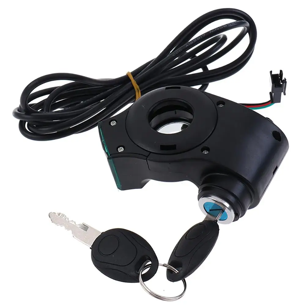 Electric Bike Throttle Thumb Throttle Voltmeter Digital Battery Voltage Red Screen Power Keys Lock Turning Handlebar Key Switch electric bike throttle,electric bike parts,electric bike switch