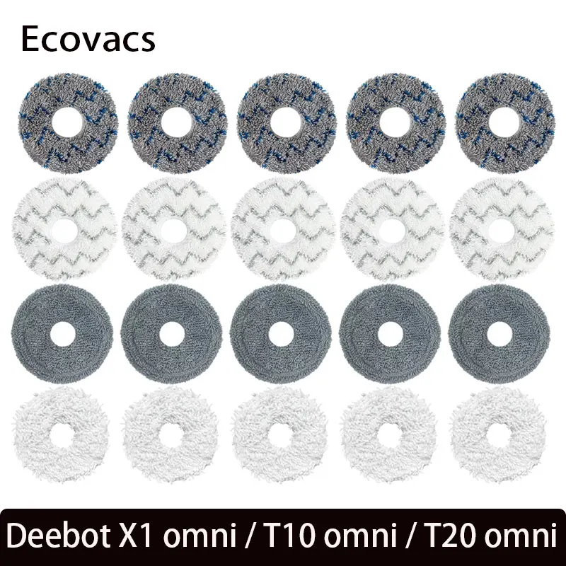 цена Тряпка для швабры Ecovacs Deebot T20 OMNI/ X1 OMNI T10 TURBO, моющиеся тряпки для пылесоса, тряпка для швабры, Сменные аксессуары