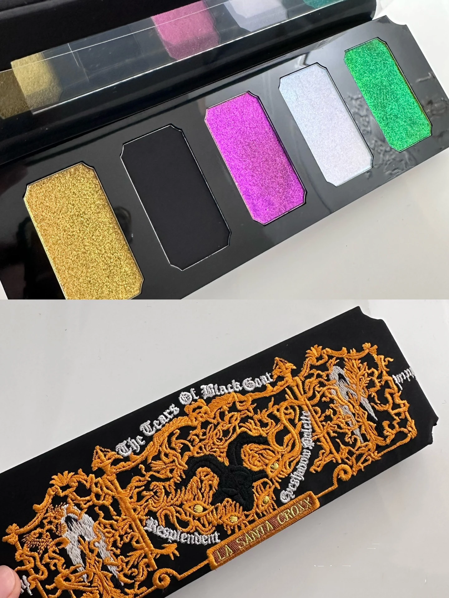 LA SANTA CROXX 5 Colors Chameleon Pearl Matte Eyeshadow Tray 16g 3