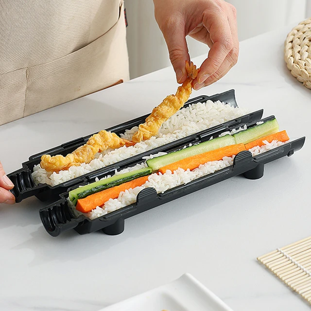 Vegetable Meat Rolling Tool Food Grade Plastic Sushi Roller Mold  Cylindrical Diy Sushi Making Kit Machine Beginner Sushi Kit - AliExpress