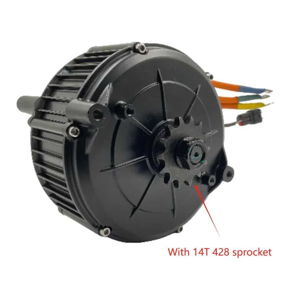 QS165 V2 35H 5KW Peak 10KW 6500RPM Belt Design QS Mid-Drive Motor For Sur-ron Light Bee Moped
