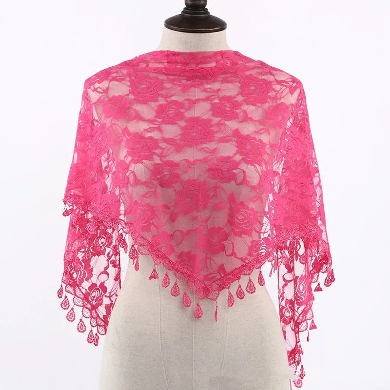Elegant Black and White Lace Rose Veil for Women - Perfect for Western Weddings