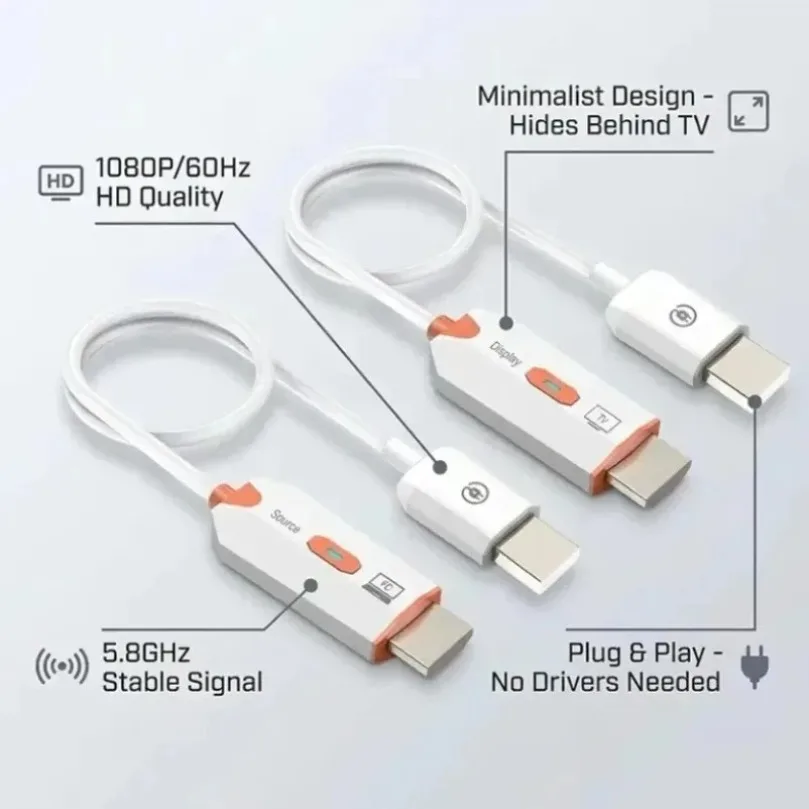 30M 5.8G 1080P 무선 비디오 오디오 송신기 HDMI 호환 수신기 확장기 디스플레이 동글 TV 박스 모니터 프로젝터 PC용