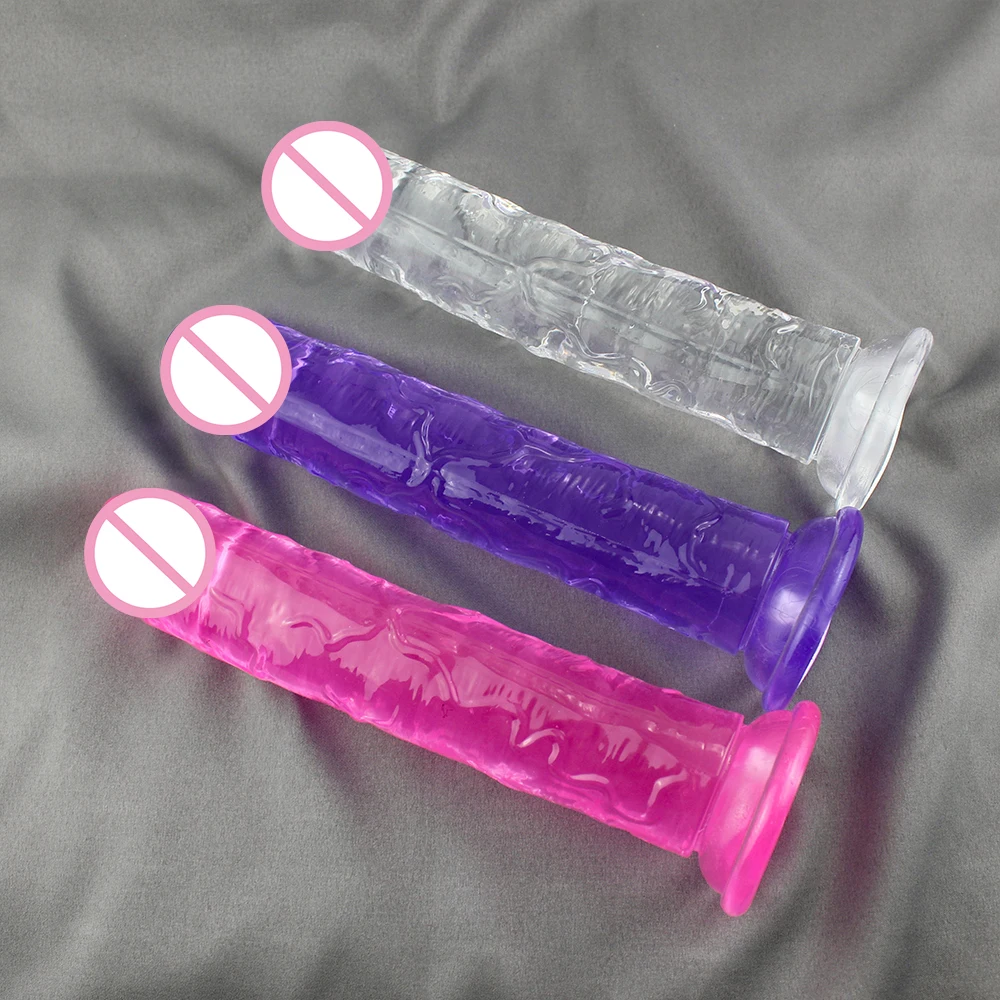 Sex Toys Strong Suction Cup Jelly Dildo for Adults